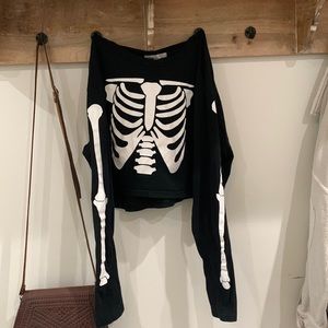 Urban Outfitter Skeleton crop top
